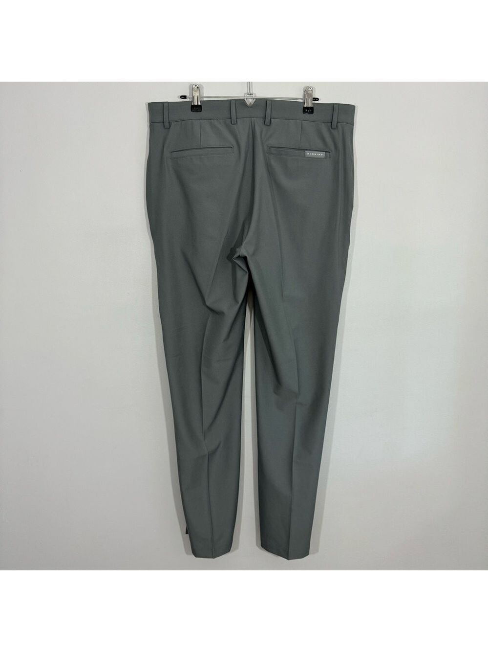 Dunning Everbest Trouser Pant Mens 34/32 Grey Slacks Golf Office Comfortable EUC - Picture 5 of 10